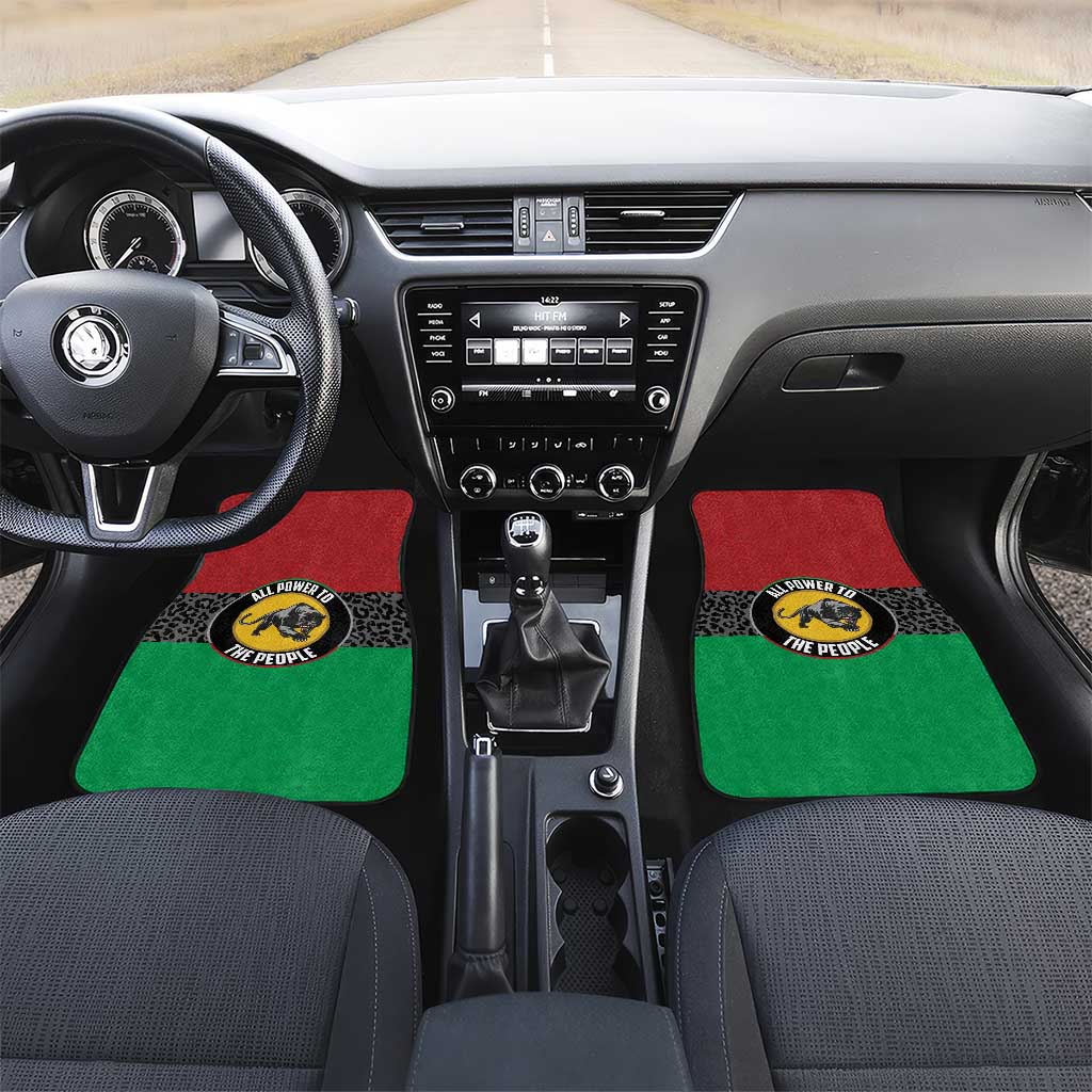 Pan African Panther Car Mats All Power To The People