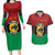 Personalized Pan African Panther Couples Matching Long Sleeve Bodycon Dress and Hawaiian Shirt All Power To The People