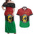 Personalized Pan African Panther Couples Matching Off Shoulder Maxi Dress and Hawaiian Shirt All Power To The People