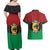 Personalized Pan African Panther Couples Matching Off Shoulder Maxi Dress and Hawaiian Shirt All Power To The People