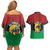 Personalized Pan African Panther Couples Matching Off Shoulder Short Dress and Hawaiian Shirt All Power To The People