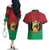 Personalized Pan African Panther Couples Matching Off The Shoulder Long Sleeve Dress and Hawaiian Shirt All Power To The People