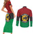 Personalized Pan African Panther Couples Matching Short Sleeve Bodycon Dress and Long Sleeve Button Shirt All Power To The People