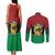 Personalized Pan African Panther Couples Matching Tank Maxi Dress and Long Sleeve Button Shirt All Power To The People