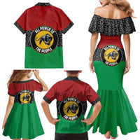 Personalized Pan African Panther Family Matching Mermaid Dress and Hawaiian Shirt All Power To The People