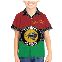 Personalized Pan African Panther Family Matching Mermaid Dress and Hawaiian Shirt All Power To The People