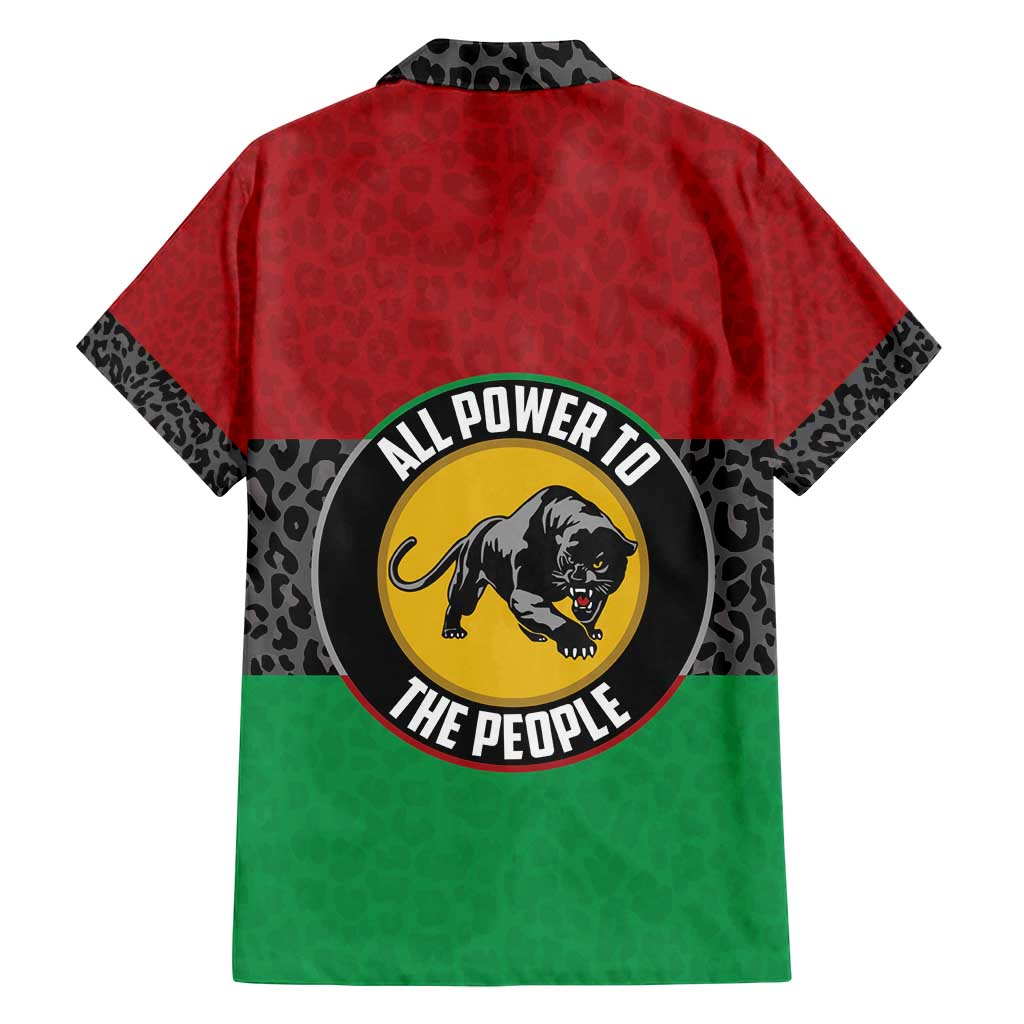 Personalized Pan African Panther Family Matching Off Shoulder Maxi Dress and Hawaiian Shirt All Power To The People