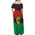 Personalized Pan African Panther Family Matching Off Shoulder Maxi Dress and Hawaiian Shirt All Power To The People