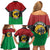 Personalized Pan African Panther Family Matching Off Shoulder Short Dress and Hawaiian Shirt All Power To The People