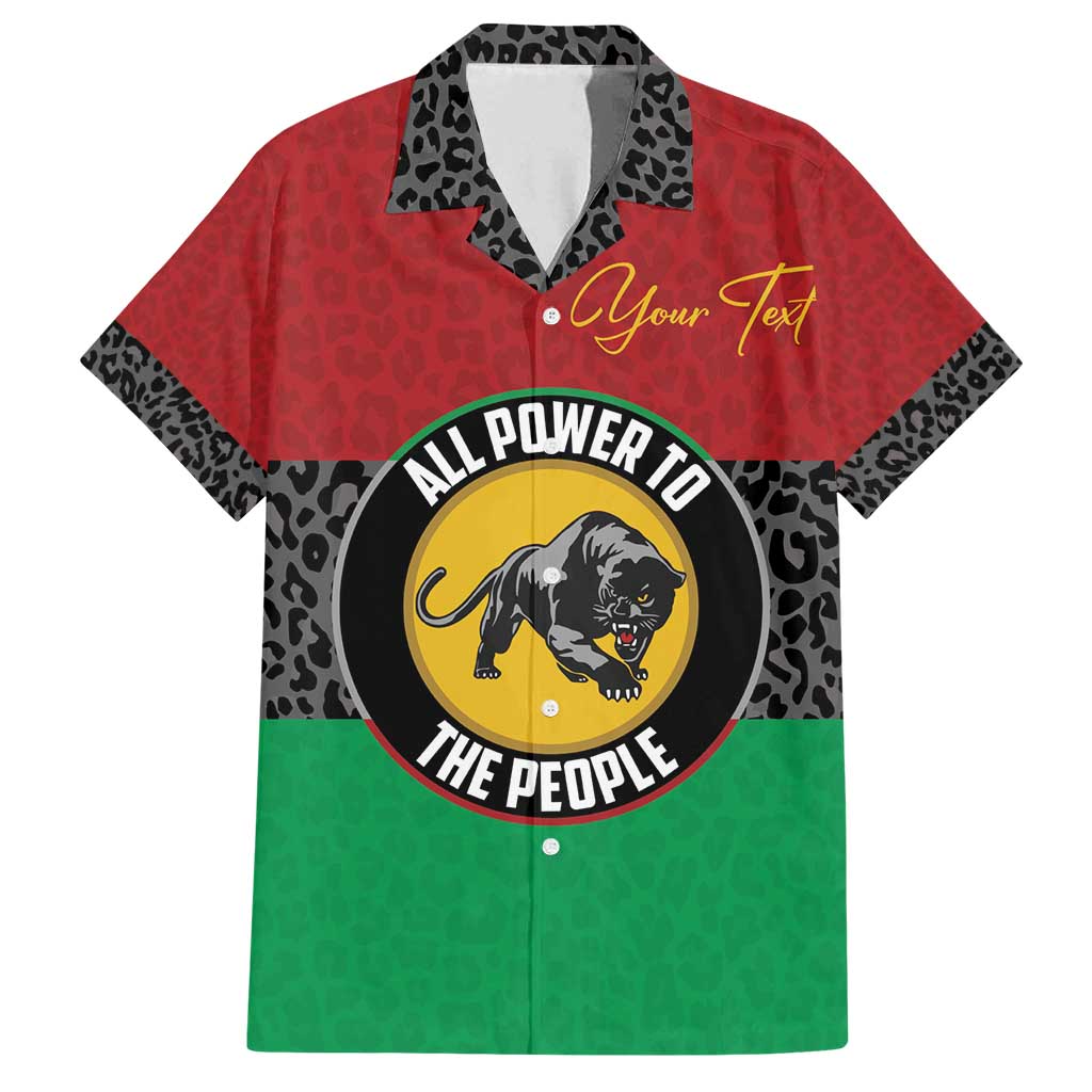 Personalized Pan African Panther Family Matching Puletasi and Hawaiian Shirt All Power To The People