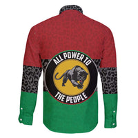 Personalized Pan African Panther Family Matching Short Sleeve Bodycon Dress and Hawaiian Shirt All Power To The People