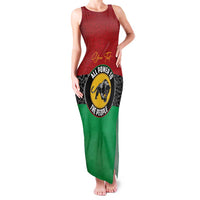 Personalized Pan African Panther Family Matching Tank Maxi Dress and Hawaiian Shirt All Power To The People