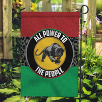 Pan African Panther Garden Flag All Power To The People