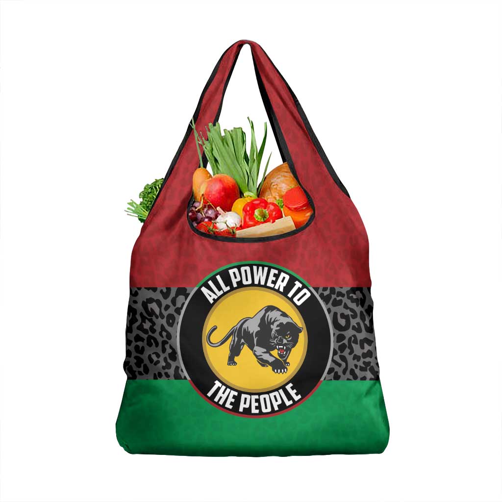 Pan African Panther Grocery Bag All Power To The People