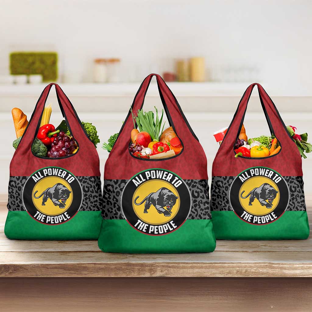 Pan African Panther Grocery Bag All Power To The People