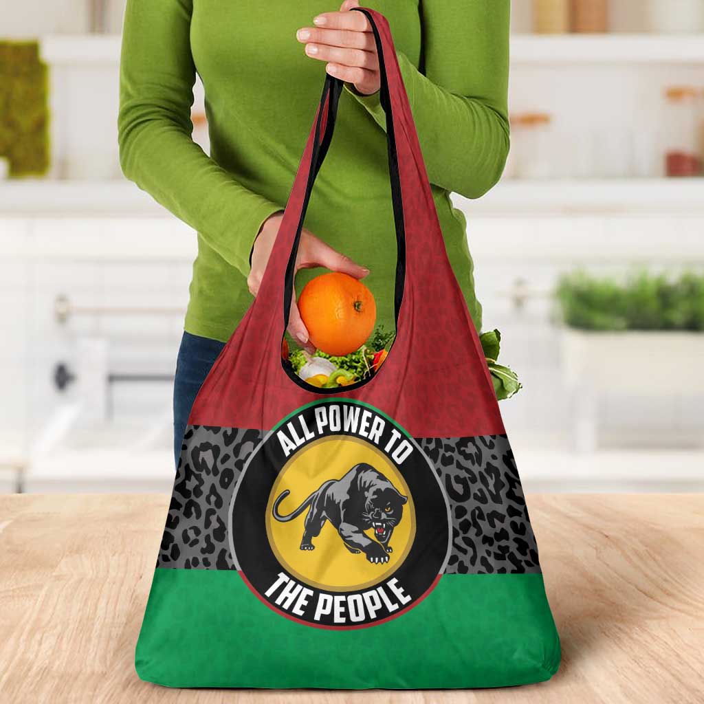 Pan African Panther Grocery Bag All Power To The People