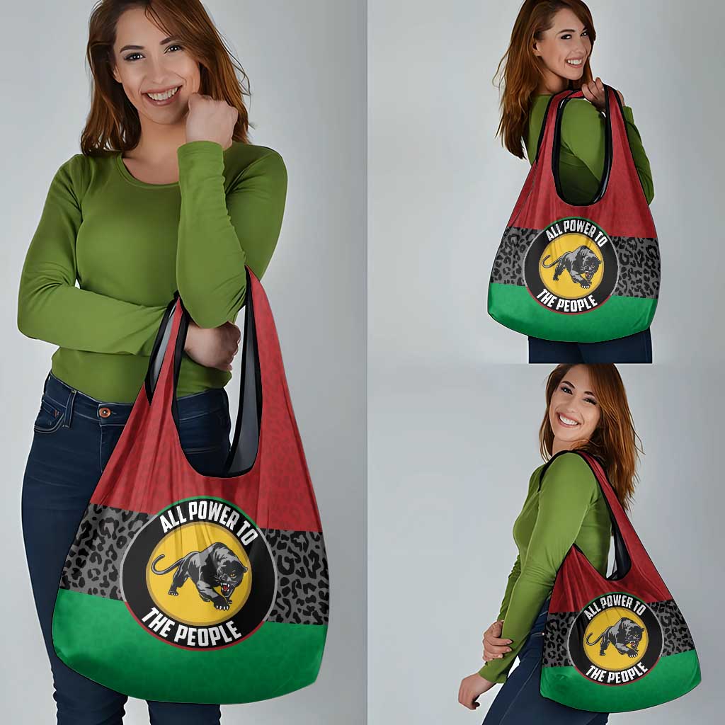 Pan African Panther Grocery Bag All Power To The People