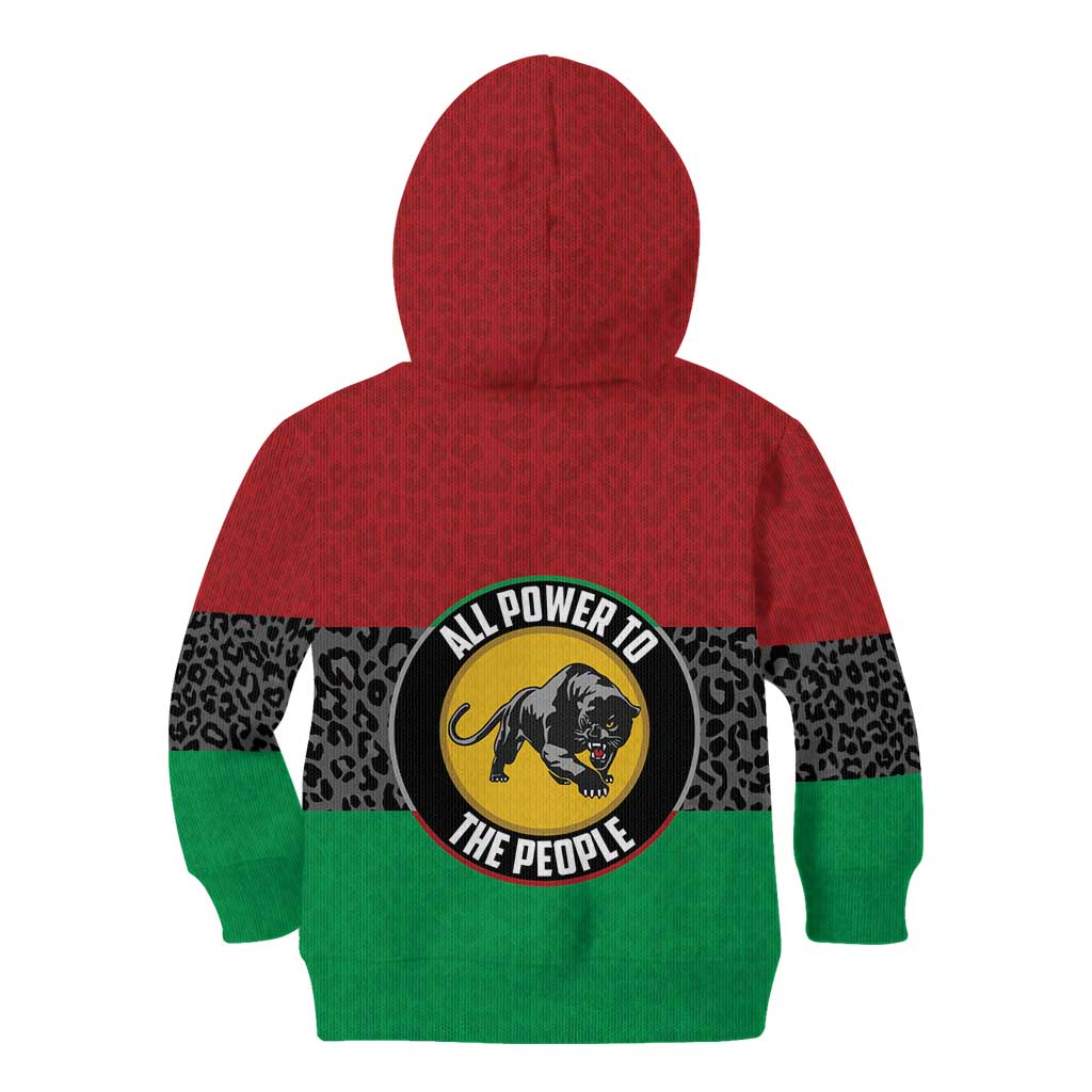 Personalized Pan African Panther Kid Hoodie All Power To The People