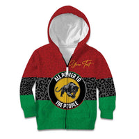 Personalized Pan African Panther Kid Hoodie All Power To The People