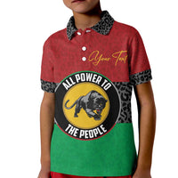 Personalized Pan African Panther Kid Polo Shirt All Power To The People