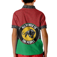 Personalized Pan African Panther Kid Polo Shirt All Power To The People