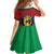 Personalized Pan African Panther Kid Short Sleeve Dress All Power To The People