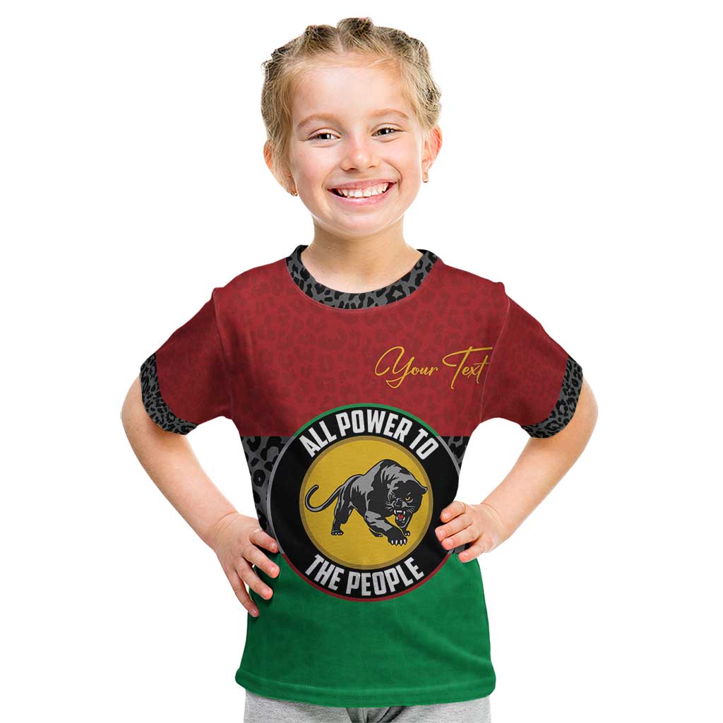 Personalized Pan African Panther Kid T Shirt All Power To The People