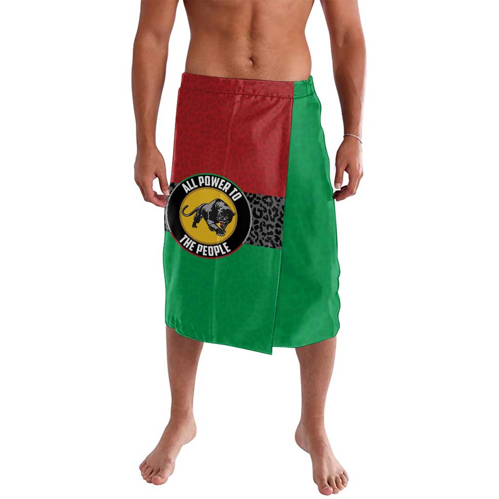 Personalized Pan African Panther Lavalava All Power To The People