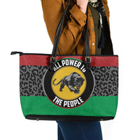 Pan African Panther Leather Tote Bag All Power To The People