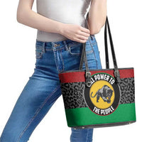 Pan African Panther Leather Tote Bag All Power To The People