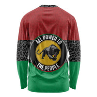 Personalized Pan African Panther Long Sleeve Shirt All Power To The People