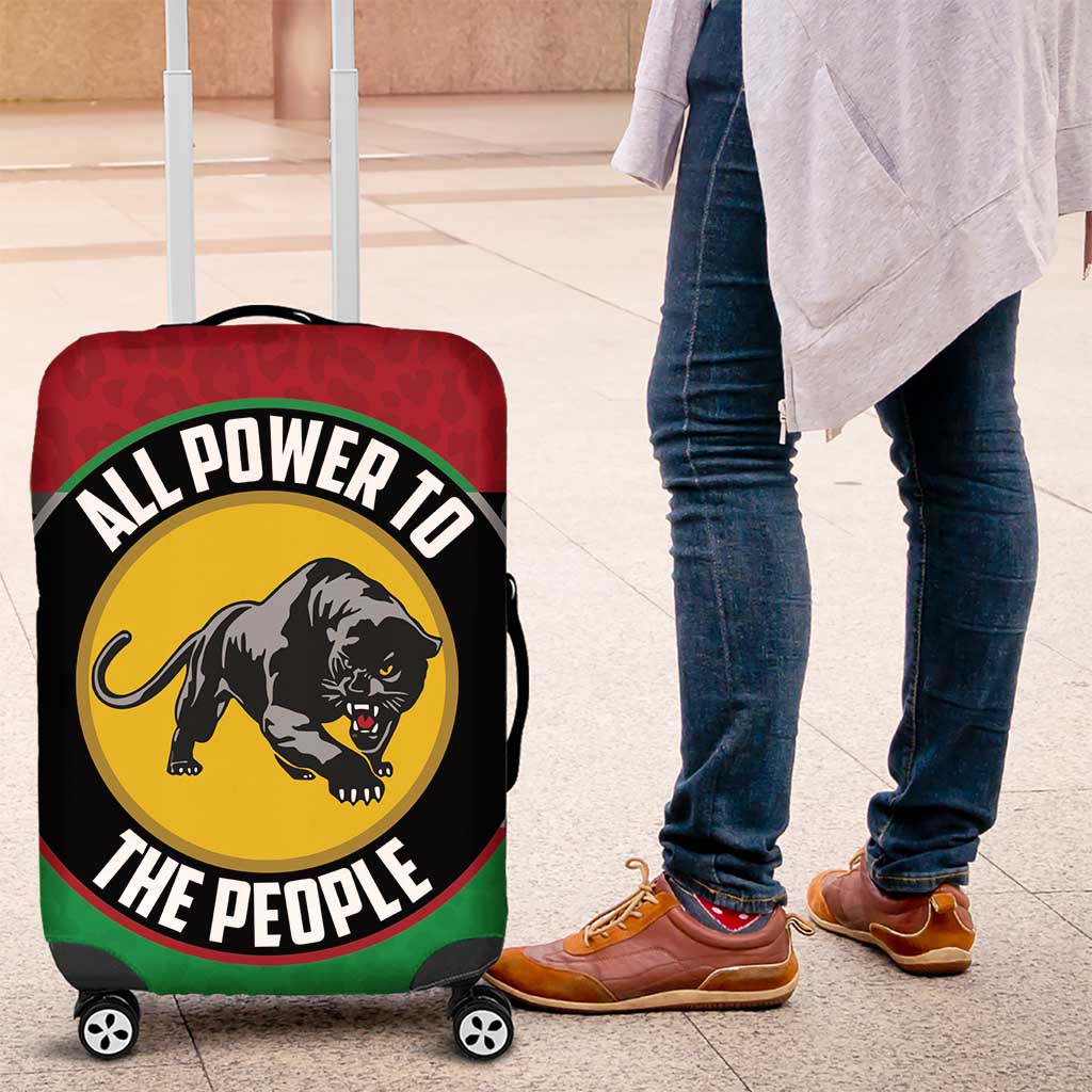 Pan African Panther Luggage Cover All Power To The People