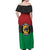 Personalized Pan African Panther Off Shoulder Maxi Dress All Power To The People