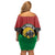 Personalized Pan African Panther Off Shoulder Short Dress All Power To The People