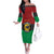 Personalized Pan African Panther Off The Shoulder Long Sleeve Dress All Power To The People
