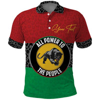 Personalized Pan African Panther Polo Shirt All Power To The People