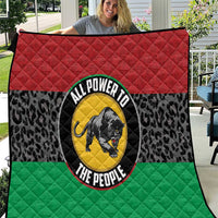 Pan African Panther Quilt All Power To The People