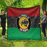 Pan African Panther Quilt All Power To The People