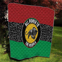 Pan African Panther Quilt All Power To The People