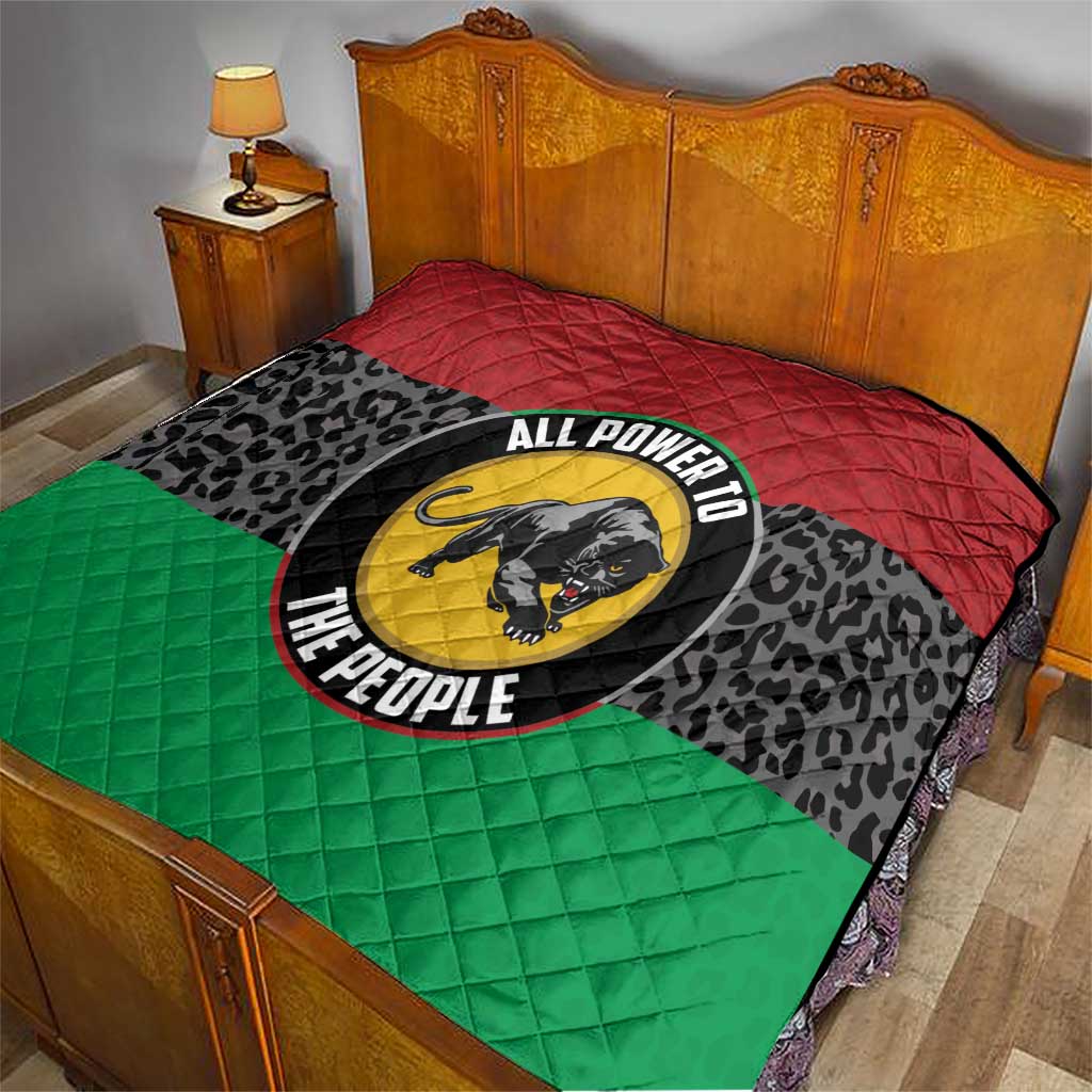 Pan African Panther Quilt All Power To The People