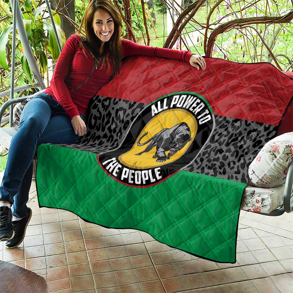 Pan African Panther Quilt All Power To The People