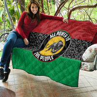 Pan African Panther Quilt All Power To The People