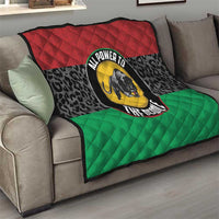 Pan African Panther Quilt All Power To The People