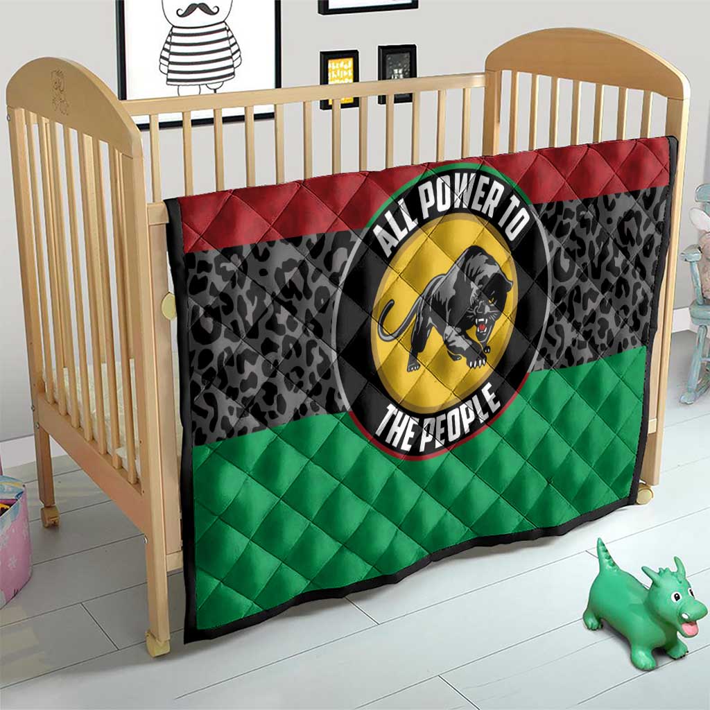 Pan African Panther Quilt All Power To The People