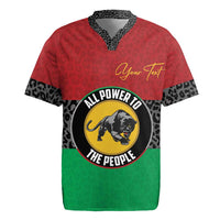 Personalized Pan African Panther Rugby Jersey All Power To The People
