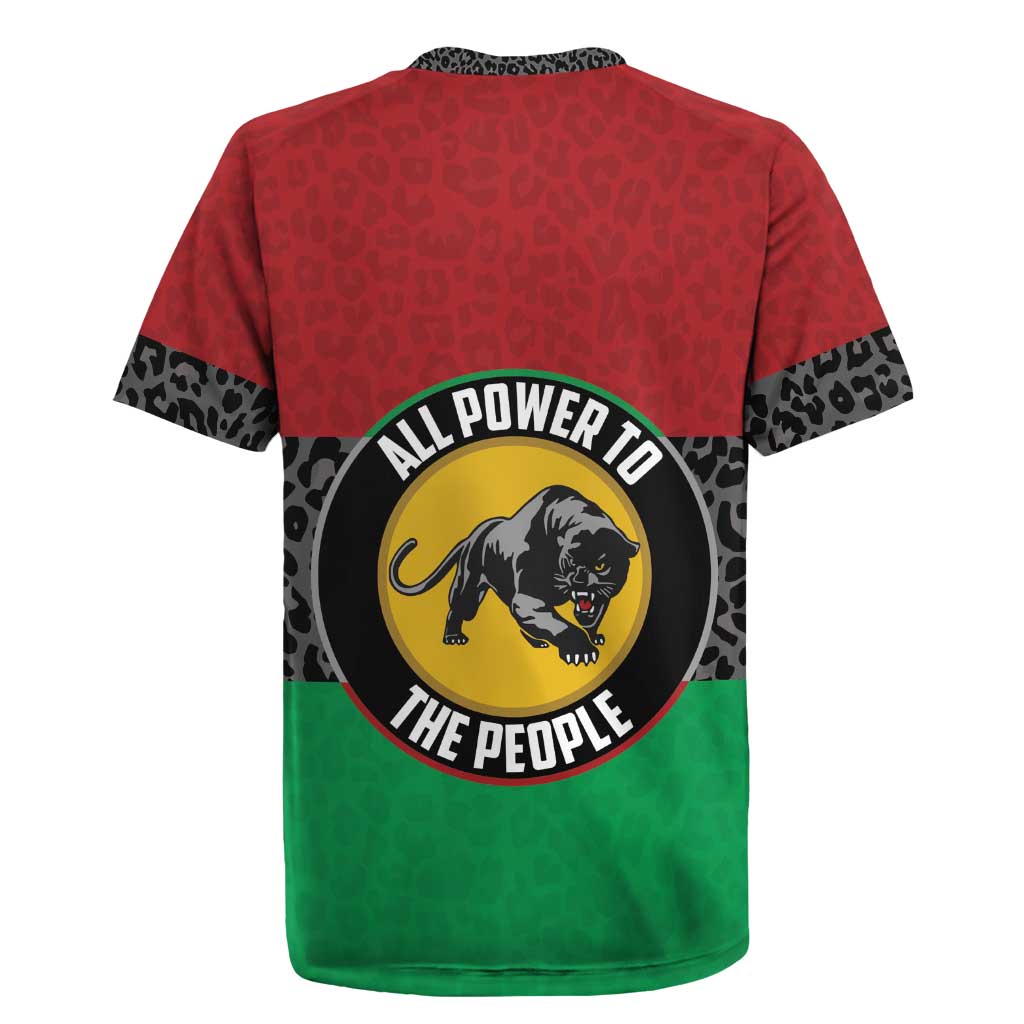 Personalized Pan African Panther Rugby Jersey All Power To The People
