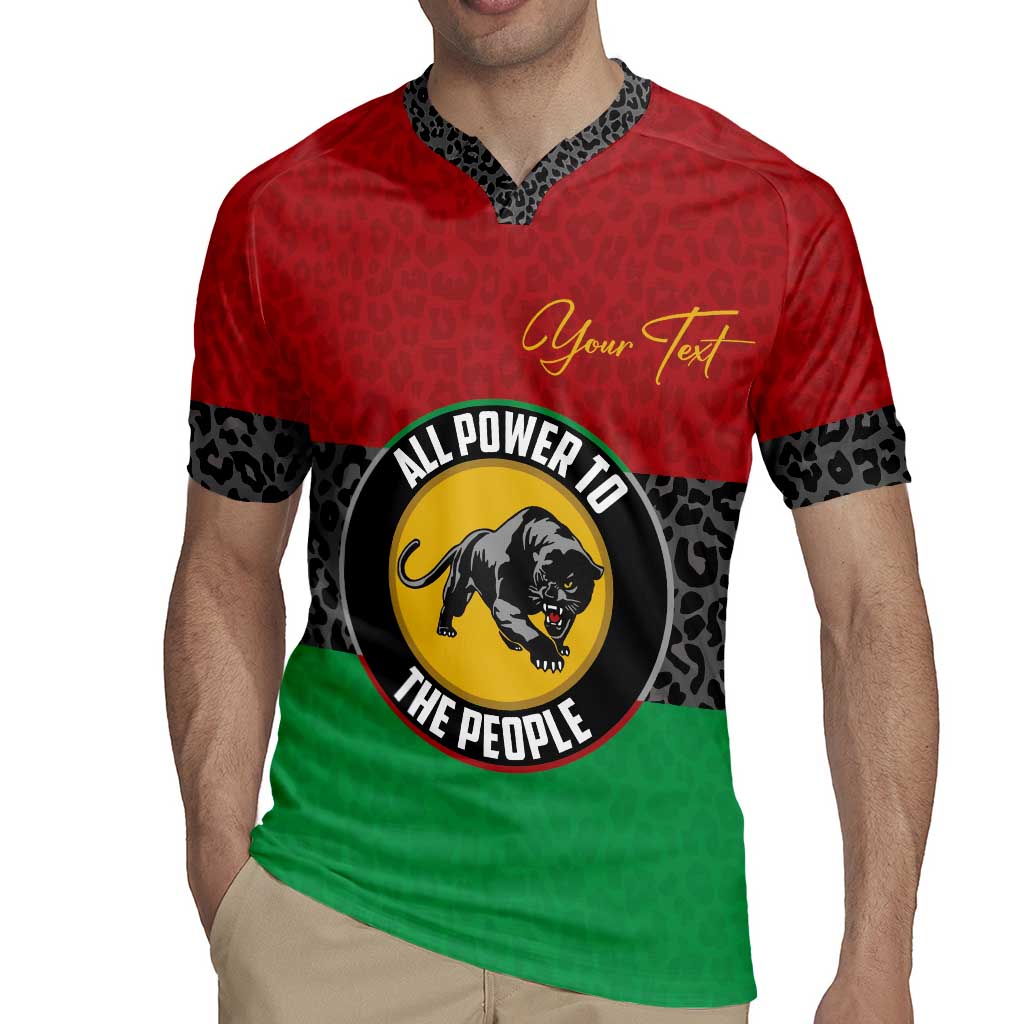 Personalized Pan African Panther Rugby Jersey All Power To The People