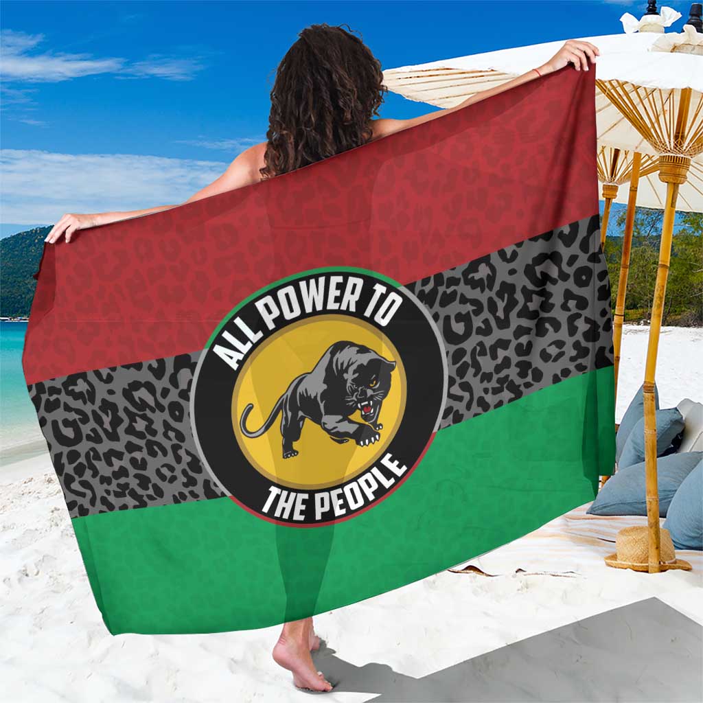 Pan African Panther Sarong All Power To The People