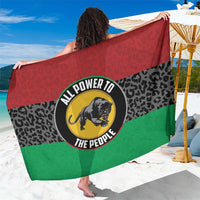 Pan African Panther Sarong All Power To The People