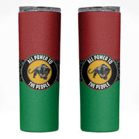 Personalized Pan African Panther Skinny Tumbler All Power To The People